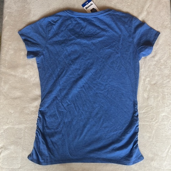 NWT Bench Blue Women’s T-Shirt with ruched sides sz L - Picture 7 of 9